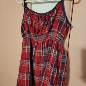 Cato Size XL Red Plaid tank top